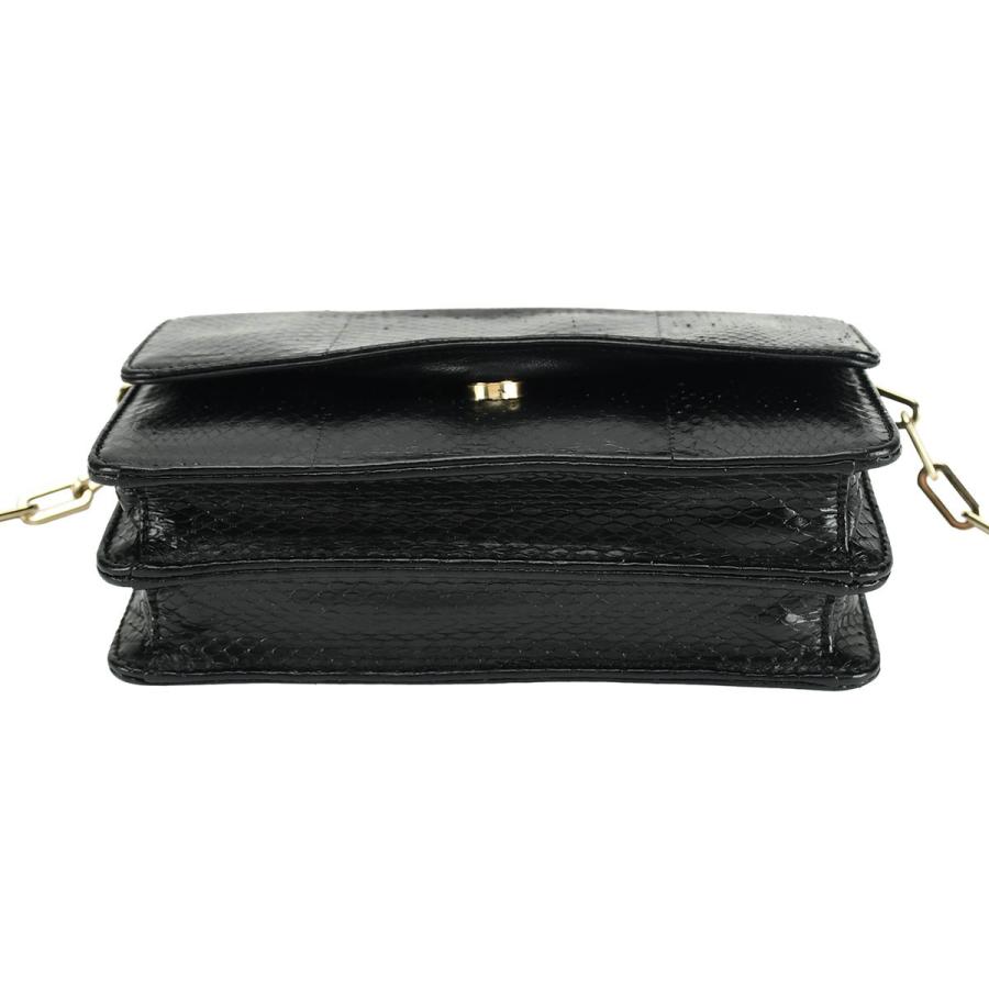 プラダ PRADA チェーンウォレット ショルダーバッグ BT1045 ブラック 黒 ゴールド金具 パイソン レディース | PRADA | 05