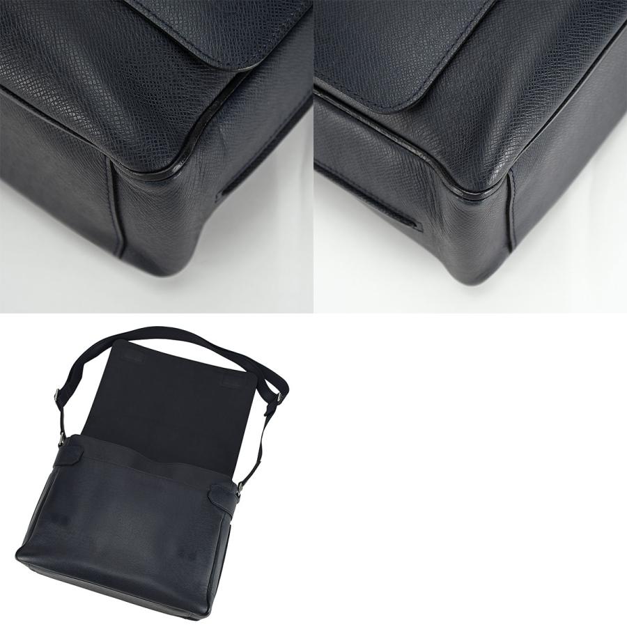 ルイヴィトン LOUIS VUITTON タイガ ロマンMM ショルダーバッグ M32624 レザー ボレアル ネイビー メッセンジャーバッグ クロスボディ 斜め掛け メンズ | LOUIS VUITTON | 07