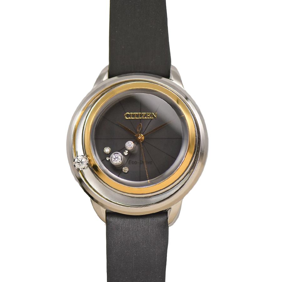 CITIZEN L シチズン エル エコドライブ EW5526-11E ダイヤモンド レディース 女性用 婦人用 腕時計 中古 | CITIZEN