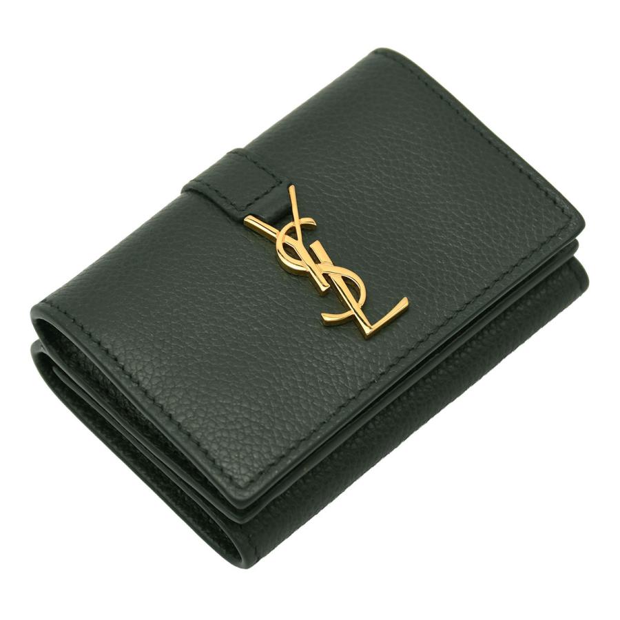 YSL サンローラン 三つ折り財布 オリガミ タイニーウォレット ダーク