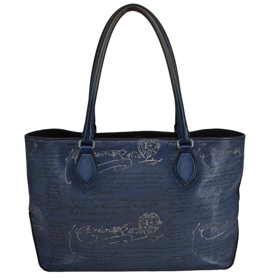 ベルルッティ BERLUTI トゥジュール ミニ ネオ スクリットレザー トートバッグ レザー ブルー カリグラフィ ショルダー 肩掛け ビジネスバッグ | Berluti | 01