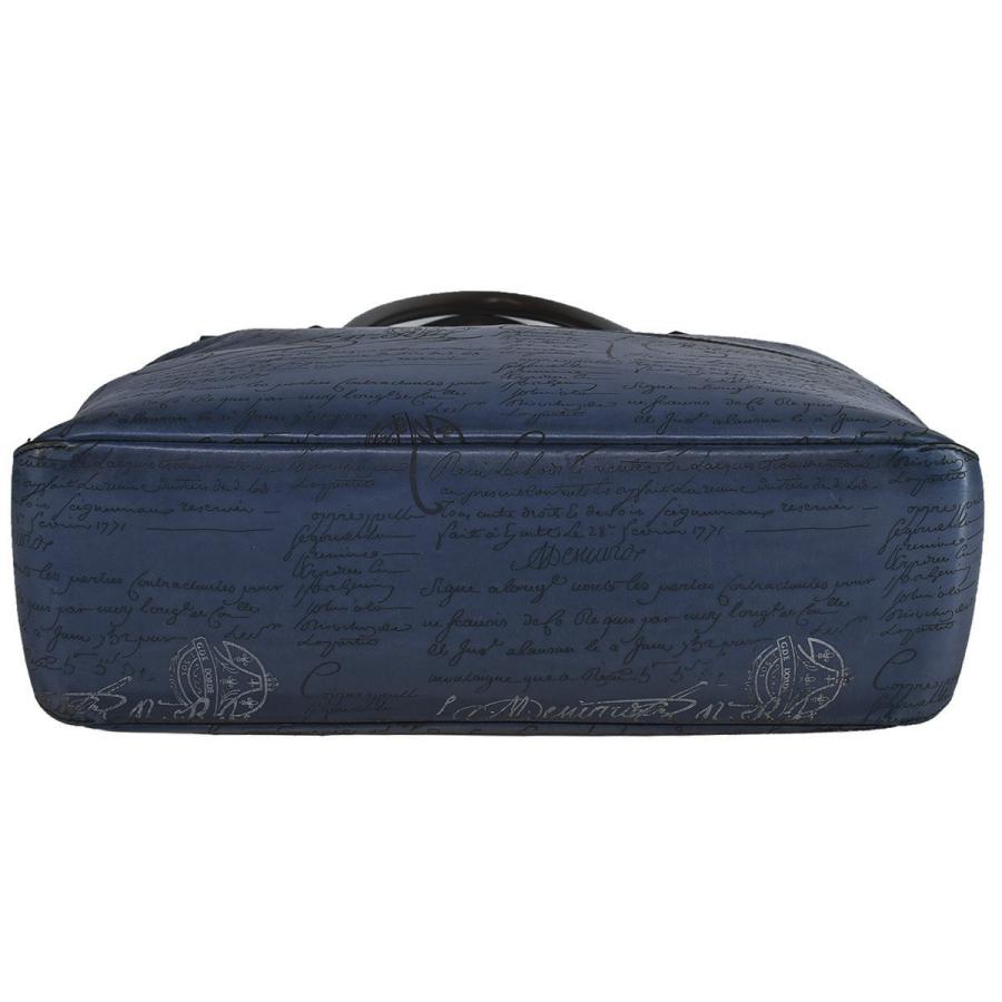 ベルルッティ BERLUTI トゥジュール ミニ ネオ スクリットレザー トートバッグ レザー ブルー カリグラフィ ショルダー 肩掛け ビジネスバッグ | Berluti | 03