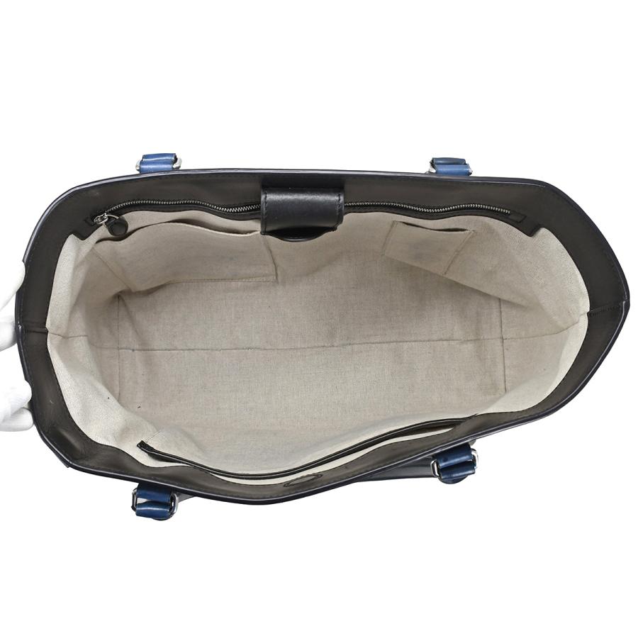 ベルルッティ BERLUTI トゥジュール ミニ ネオ スクリットレザー トートバッグ レザー ブルー カリグラフィ ショルダー 肩掛け ビジネスバッグ | Berluti | 04