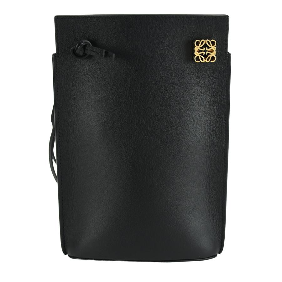 ロエベ LOEWE ダイスポケット ショルダーバッグ C630R12X01 ブラック 黒 レザー ゴールド金具 レディース | LOEWE | 01