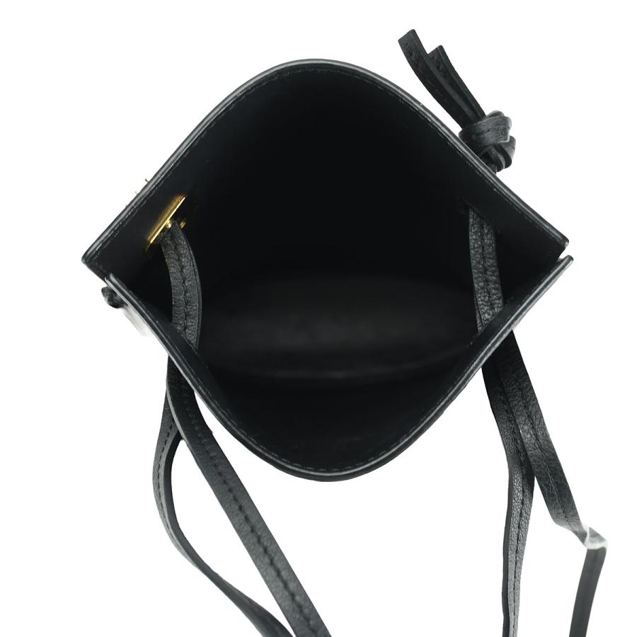 ロエベ LOEWE ダイスポケット ショルダーバッグ C630R12X01 ブラック 黒 レザー ゴールド金具 レディース | LOEWE | 04