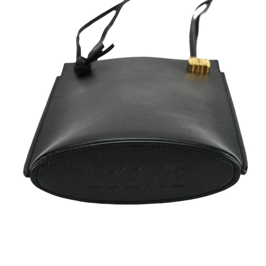 ロエベ LOEWE ダイスポケット ショルダーバッグ C630R12X01 ブラック 黒 レザー ゴールド金具 レディース | LOEWE | 05