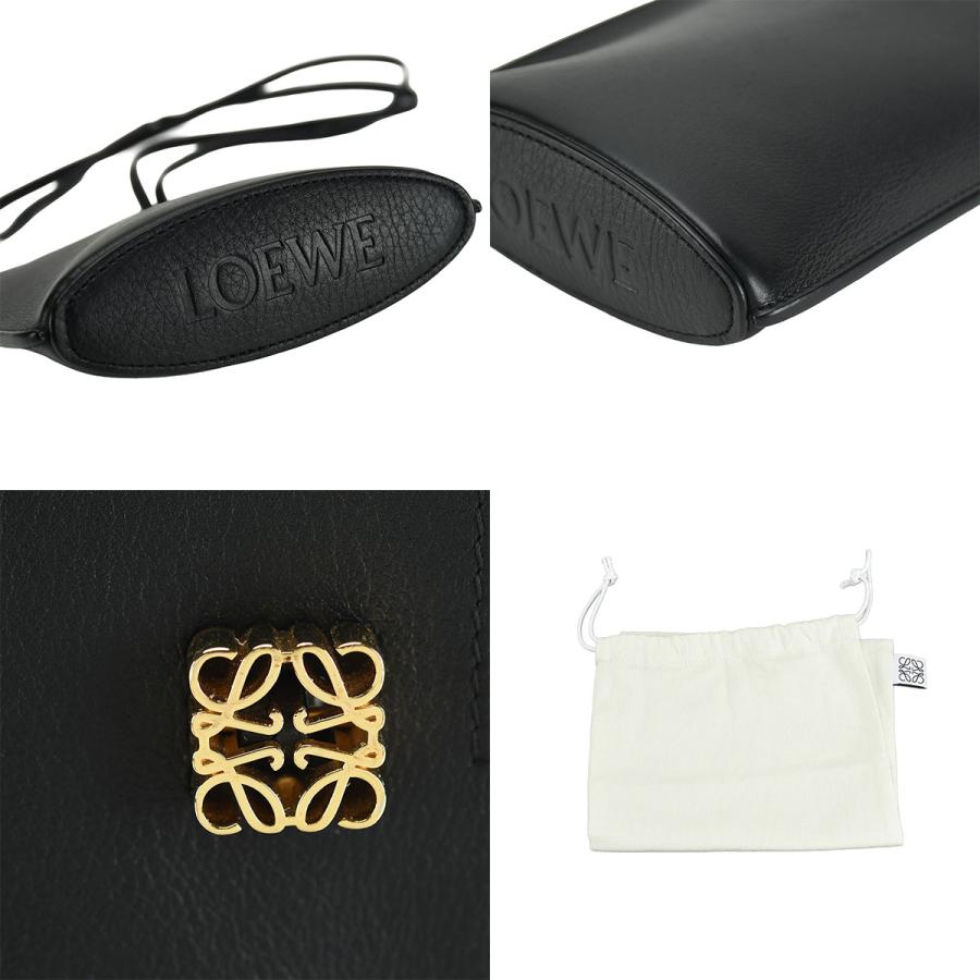 ロエベ LOEWE ダイスポケット ショルダーバッグ C630R12X01 ブラック 黒 レザー ゴールド金具 レディース | LOEWE | 06