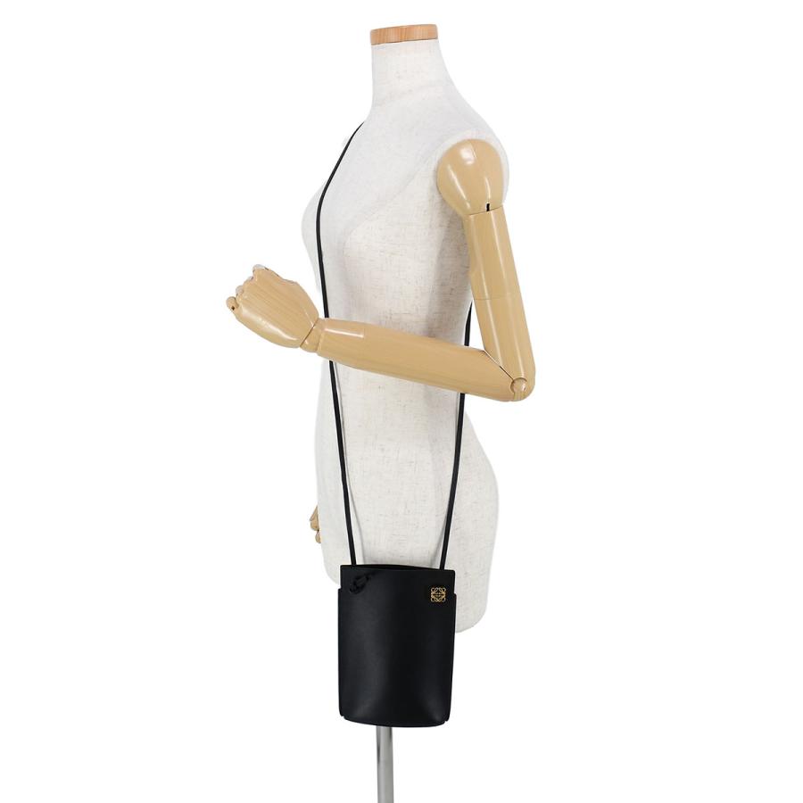 ロエベ LOEWE ダイスポケット ショルダーバッグ C630R12X01 ブラック 黒 レザー ゴールド金具 レディース | LOEWE | 08