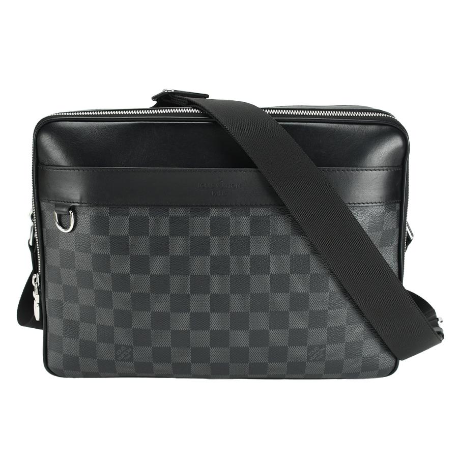ルイヴィトン LOUIS VUITTON ダミエ グラフィット トロカデロメッセンジャーMM N40088 ショルダーバッグ PVC レザー グレー ブラック メンズ | LOUIS VUITTON