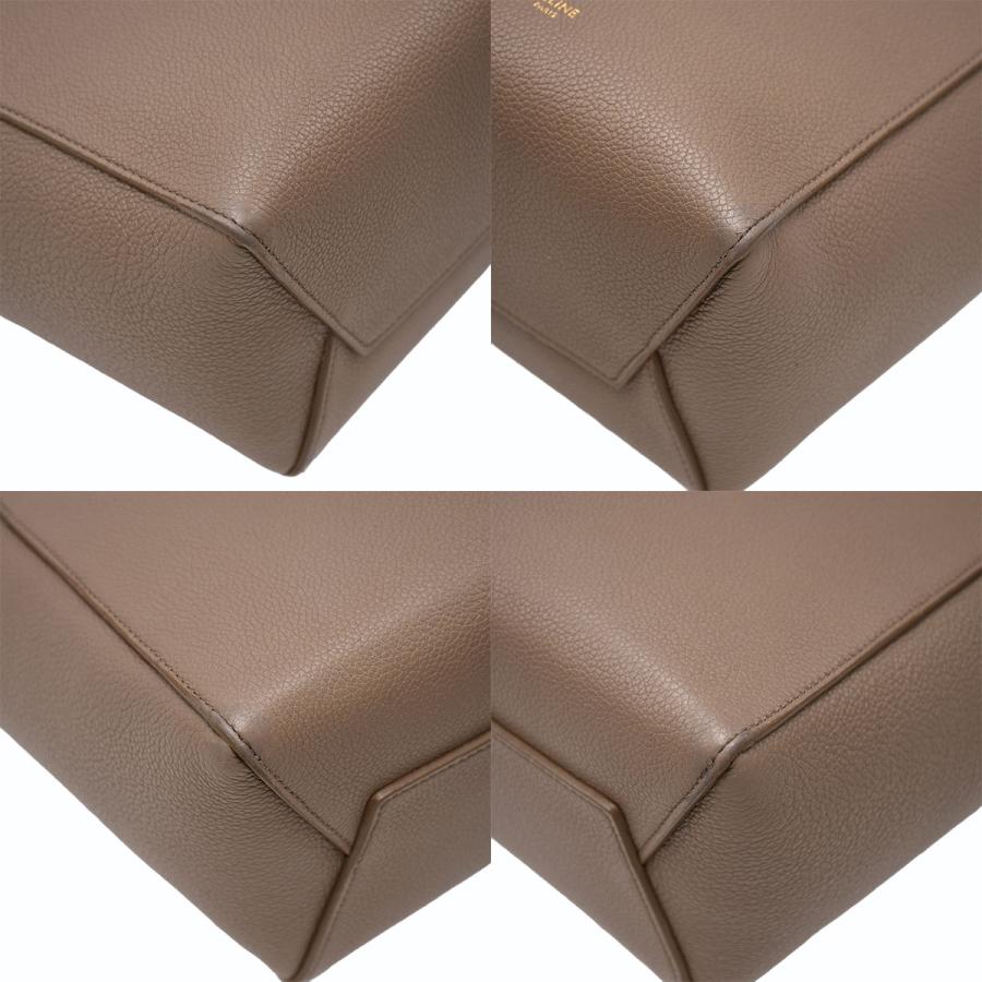 セリーヌ CELINE サングル バケット スモール ショルダーバッグ 189303 レザー トープ グレージュ グレー ベージュ ゴールド金具 ワンショルダー 肩掛け | CELINE | 07