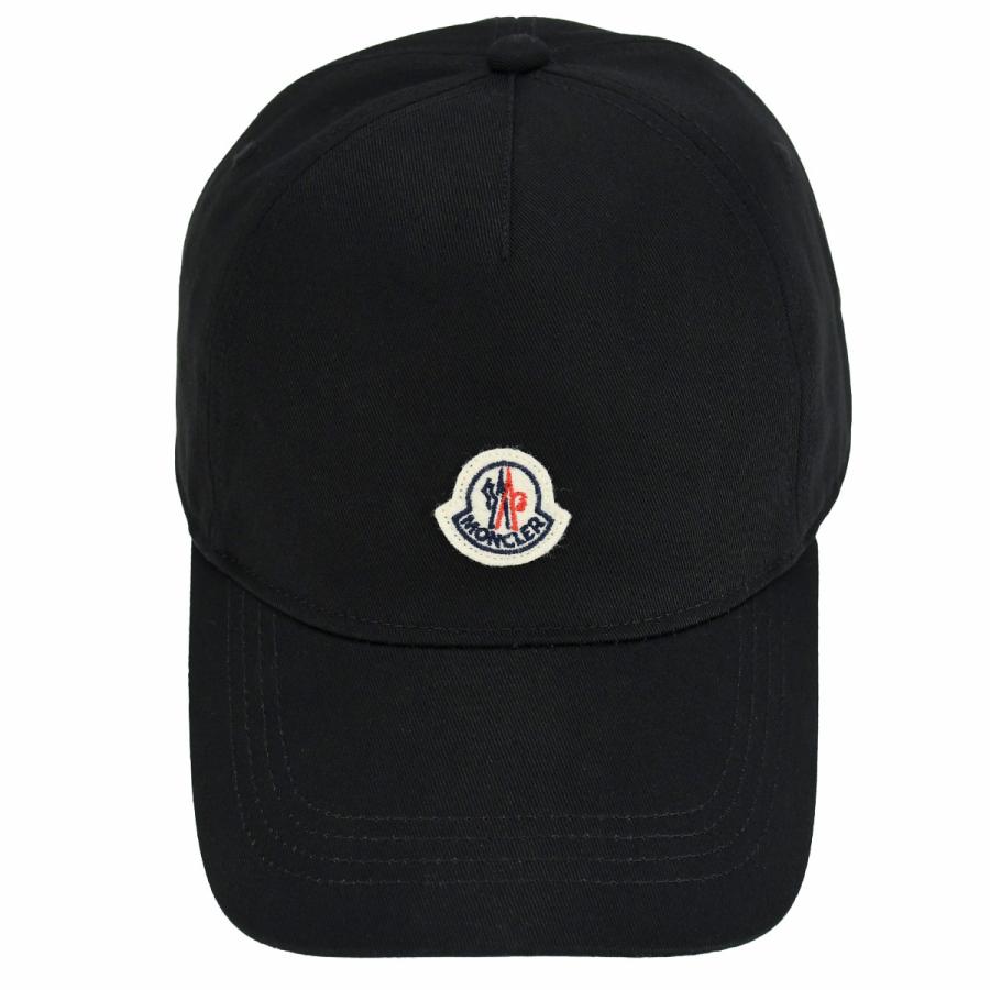 MONCLER モンクレール ベースボールキャップロゴワッペン 黒 ブラック MONCLER モンクレール ベースボール キャップ 帽子 ロゴワッペン