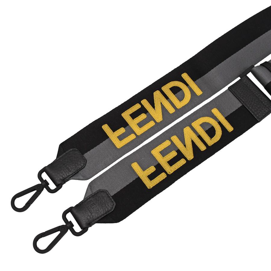 週末セール！！FENDI ストラップユー　ショルダーストラップ　ロゴデザイン Fendi】ショルダーストラップ YOU ロゴ ストラップ ゴールド (FENDI