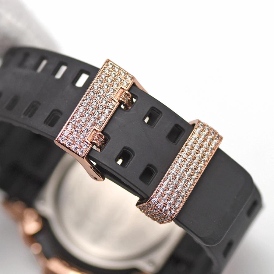 CASIO カシオ G-SHOCK ジーショック GA-100 カスタムモデル クォーツ ストーン装飾 ジルコニア アナデジ メンズ 腕時計 電池交換済み 中古 | CASIO | 02