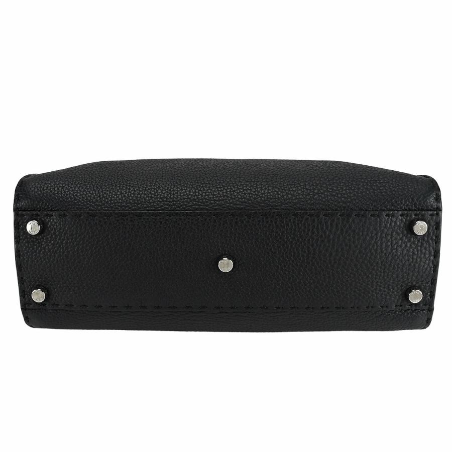 【美品・大容量】フェンディ セレリア ピーカブー 2way ビジネスバッグ 黒 セレリア ピーカブー ソフト ミディアム カーフレザー ブラック