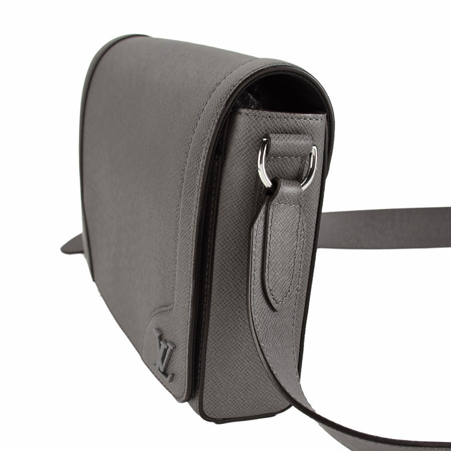 ルイヴィトン LOUIS VUITTON タイガ ニューフラップ メッセンジャー M30808 ショルダーバッグ クロスボディ 斜め掛け グリ グレー レザー | LOUIS VUITTON | 03