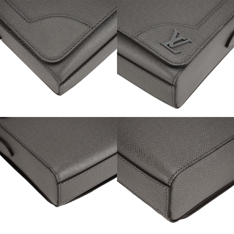 ルイヴィトン LOUIS VUITTON タイガ ニューフラップ メッセンジャー M30808 ショルダーバッグ クロスボディ 斜め掛け グリ グレー レザー | LOUIS VUITTON | 08