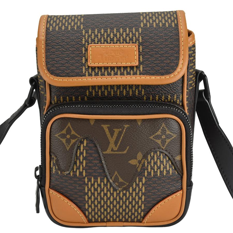 ルイヴィトン LOUIS VUITTON × NIGO ダミエジャイアント アマゾン メッセンジャー N40357 LVスクエアード ブラウン モノグラム ショルダーバッグ 中古 | LOUIS VUITTON | 01