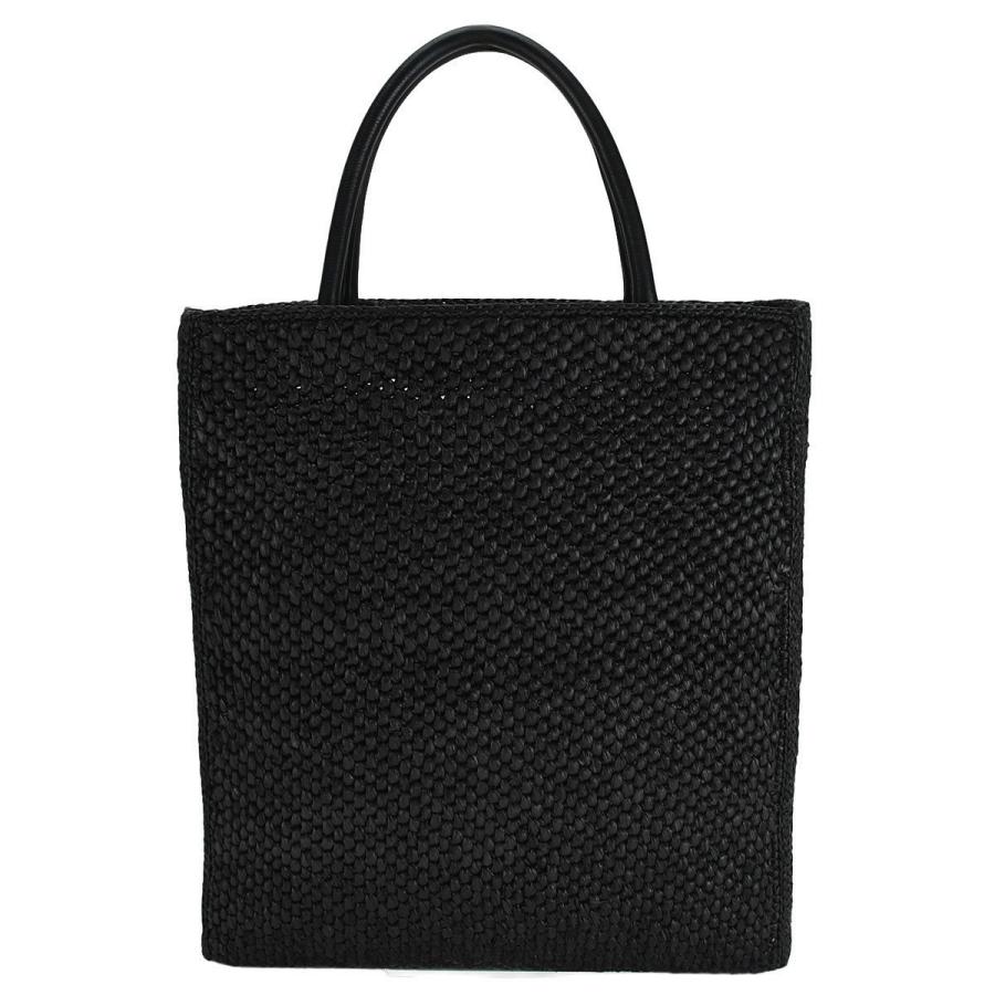 ロエベ LOEWE スタンダード A4 トートバッグ A563R18X04 ショルダーバッグ 2way ブラック 黒 ラフィア レザー ロゴ レディース | LOEWE | 02