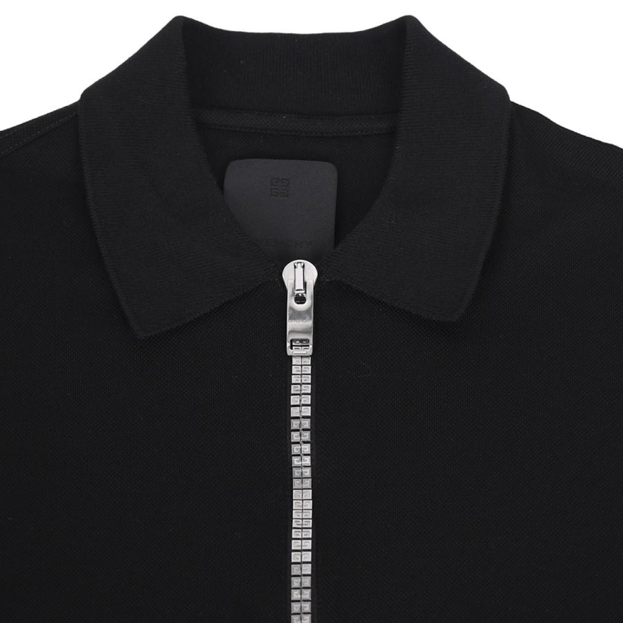 GIVENCHY（ジバンシィ） ロゴプリント 半袖 ポロシャツ ハーフジップ