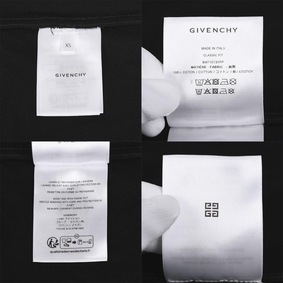 GIVENCHY（ジバンシィ） ロゴプリント 半袖 ポロシャツ ハーフジップ