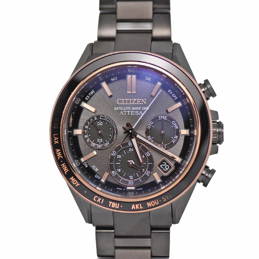 CITIZEN シチズン ATTESA アテッサ ACT Line ブラックチタンシリーズ CC4074-61E エコドライブGPS衛星電波時計 メンズ 腕時計 未使用 | CITIZEN