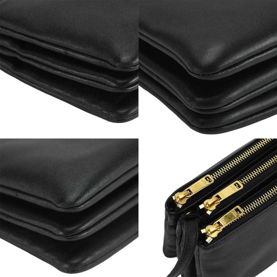 セリーヌ CELINE トリオ スモール TRIO ショルダーバッグ 187603 レザー ブラック 黒 新ロゴ 斜め掛け クロスボディ レディース | CELINE | 07