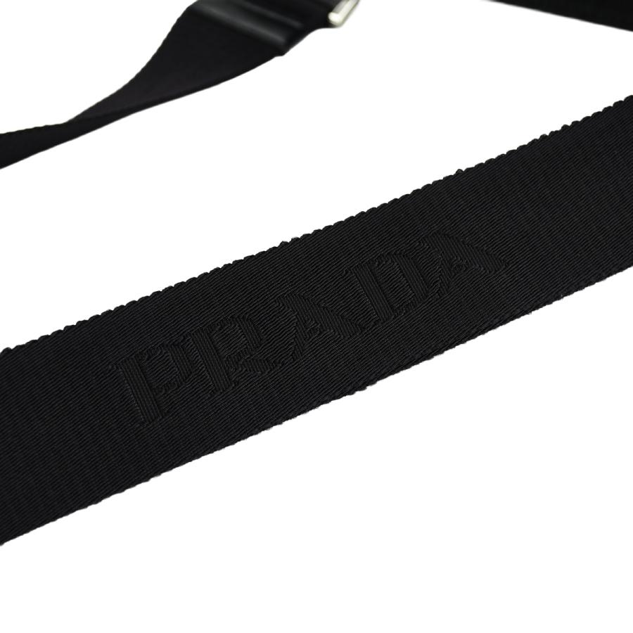 プラダ PRADA トライアングルロゴ ショルダーバッグ 斜め掛け クロスボディ メンズ レディース ナイロン サフィアーノレザー ブラック 黒 2VH251 | PRADA | 08