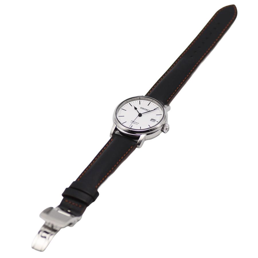 セイコー SEIKO プレサージュ メンズ 自動巻き ステンレス/レザー 琺瑯ダイヤル ホワイト SARX065 | SEIKO | 03