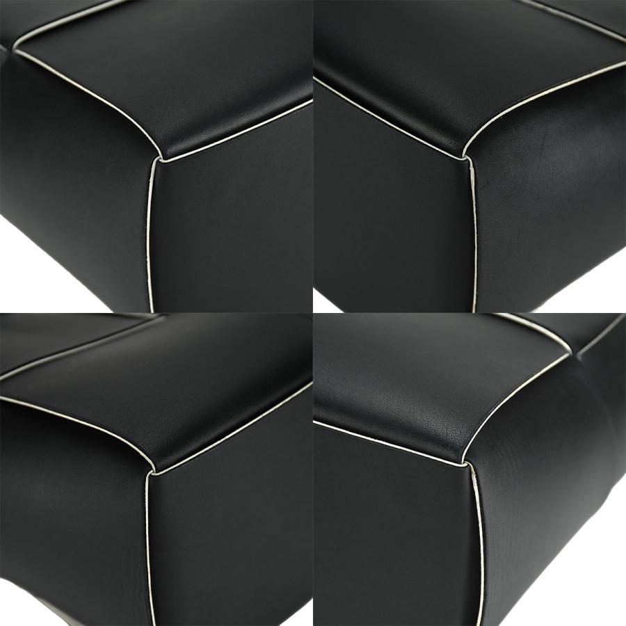 ボッテガヴェネタ BOTTEGA VENETA マキシイントレチャート ミディアム アルコ トートバッグ ブラック ホワイト 黒 白 ポーチ付き ハンドバッグ 609175 | BOTTEGA VENETA | 06