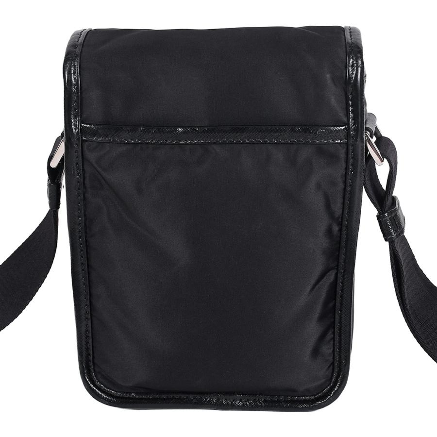 プラダ PRADA トライアングルロゴ リナイロン Re-Nylon ショルダーバッグ ポシェット ナイロン 刺繍 ロゴ ブラック 黒 シルバー金具 2VD028 クロスボディ | PRADA | 02