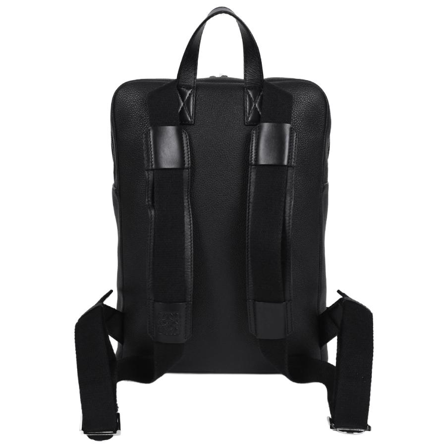 ロエベ LOEWE アナグラム ミリタリー バックパック リュックサック デイパック メンズ レザー ブラック 黒 シルバー金具 B553J18X01 | LOEWE | 01