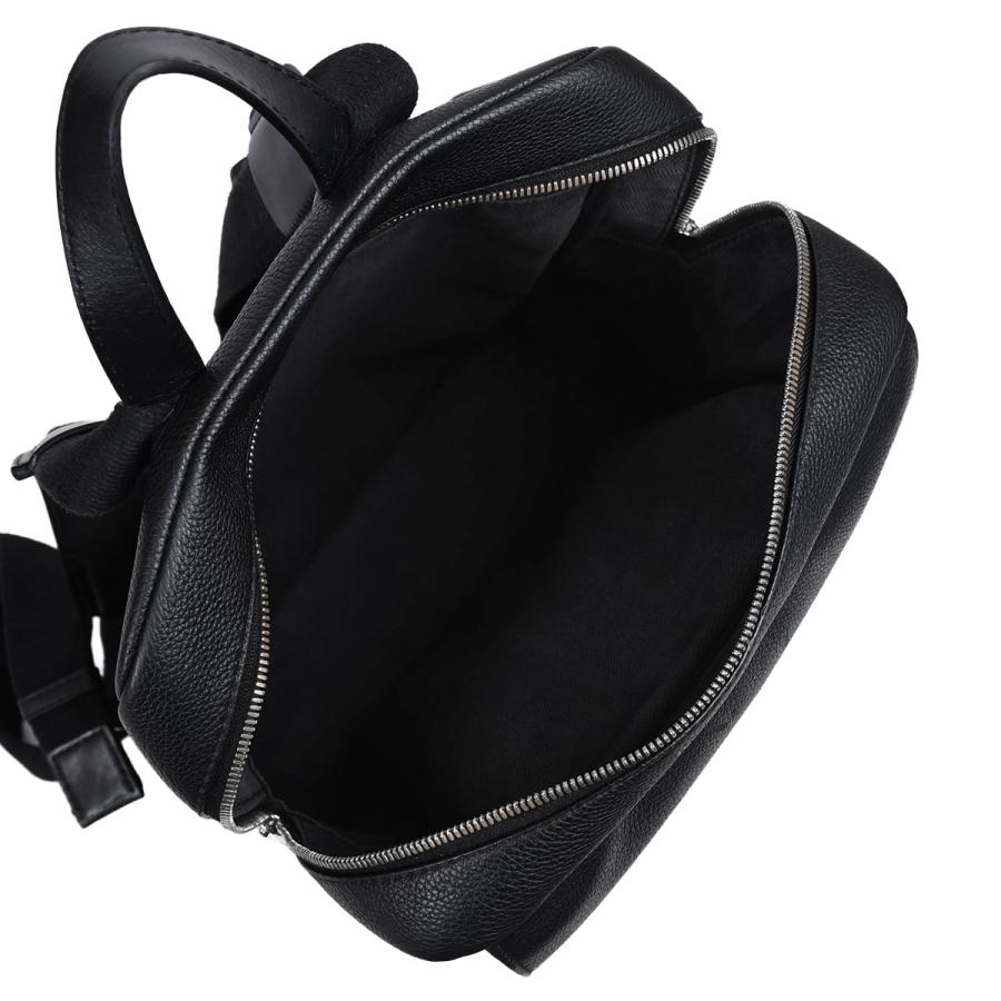 ロエベ LOEWE アナグラム ミリタリー バックパック リュックサック デイパック メンズ レザー ブラック 黒 シルバー金具 B553J18X01 | LOEWE | 04