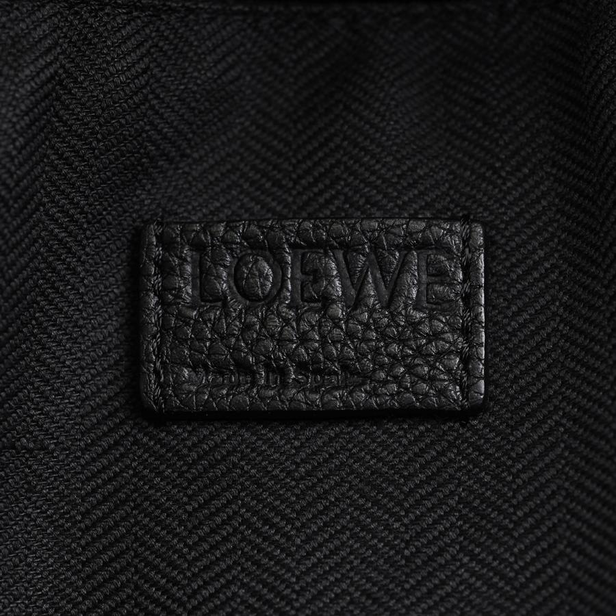 ロエベ LOEWE アナグラム ミリタリー バックパック リュックサック デイパック メンズ レザー ブラック 黒 シルバー金具 B553J18X01 | LOEWE | 06