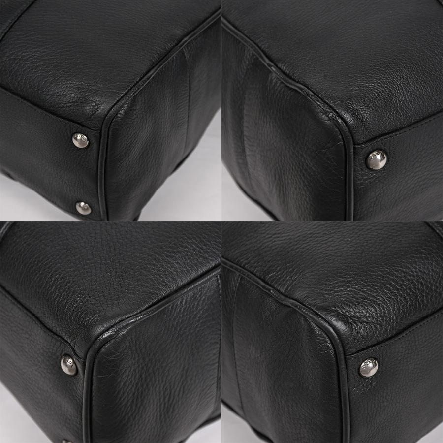 PRADA（プラダ） レザー トートバッグ エンボスロゴ ハンドバッグ