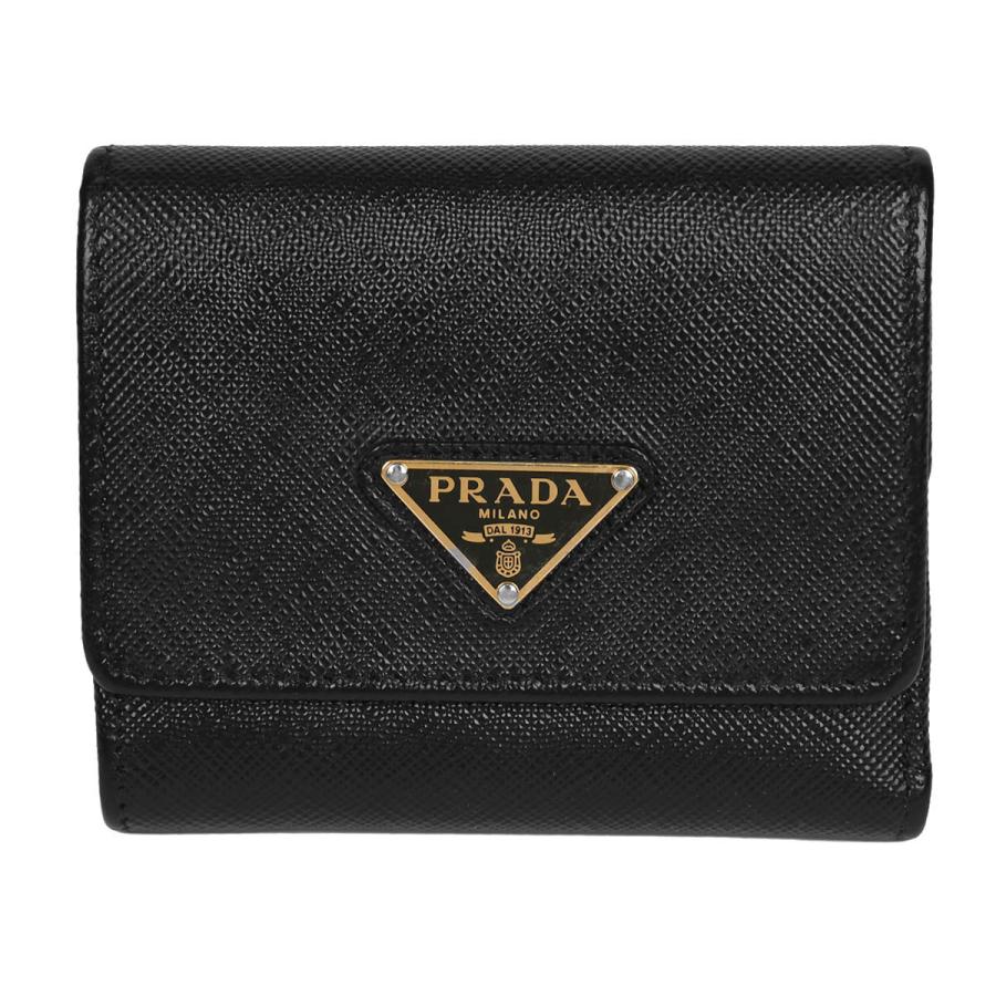 PRADA（プラダ） トライアングルロゴ 三つ折り財布 レディース メンズ