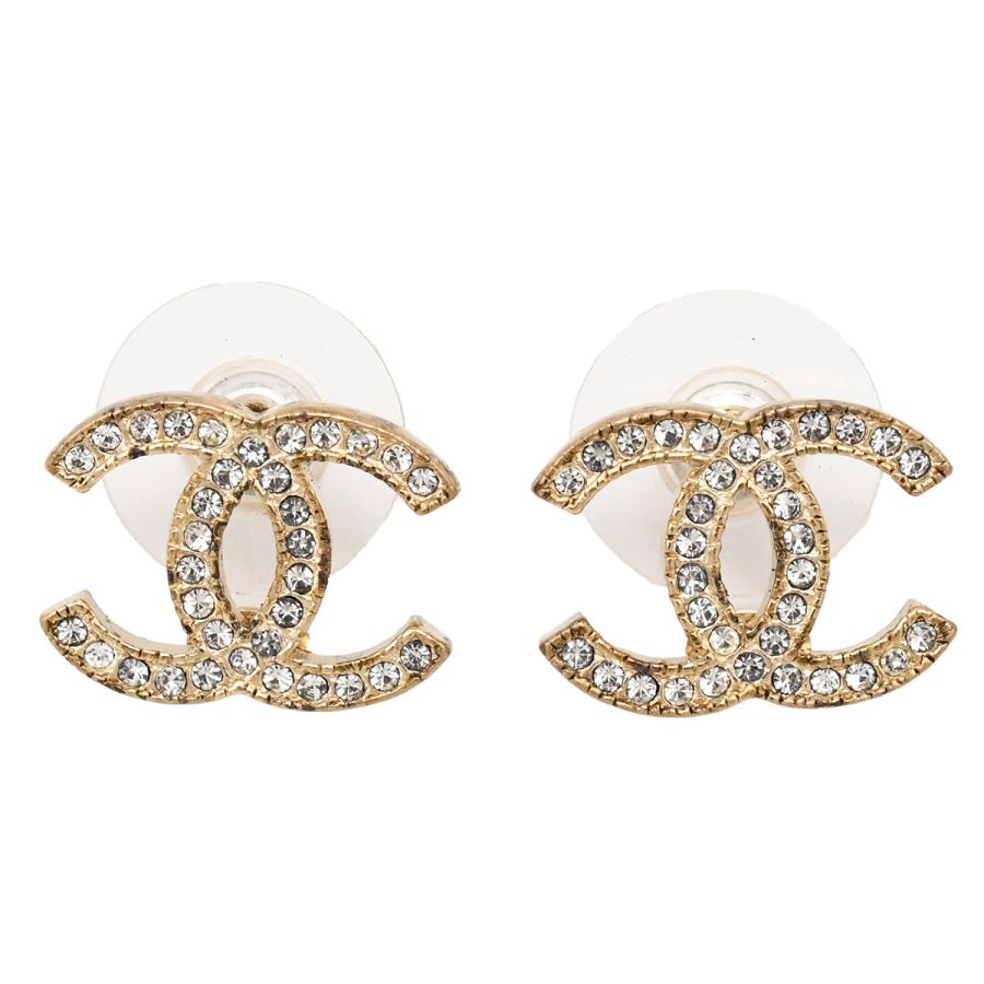 CHANEL（シャネル） ピアス ココマーク CC ラインストーン