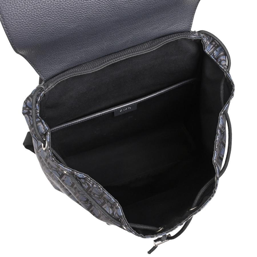 ディオール Christian Dior モーション バックパック オブリーク リュックサック デイパック MOTION ナイロン レザー ネイビー シルバー金具_5