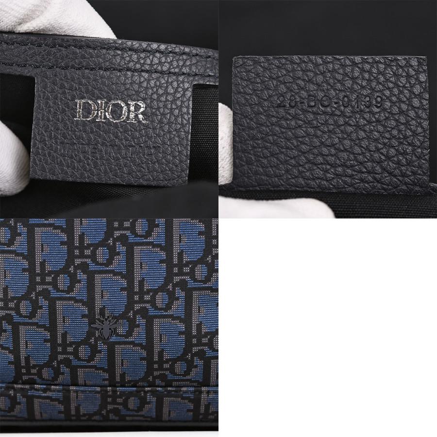 ディオール Christian Dior モーション バックパック オブリーク リュックサック デイパック MOTION ナイロン レザー ネイビー シルバー金具_7
