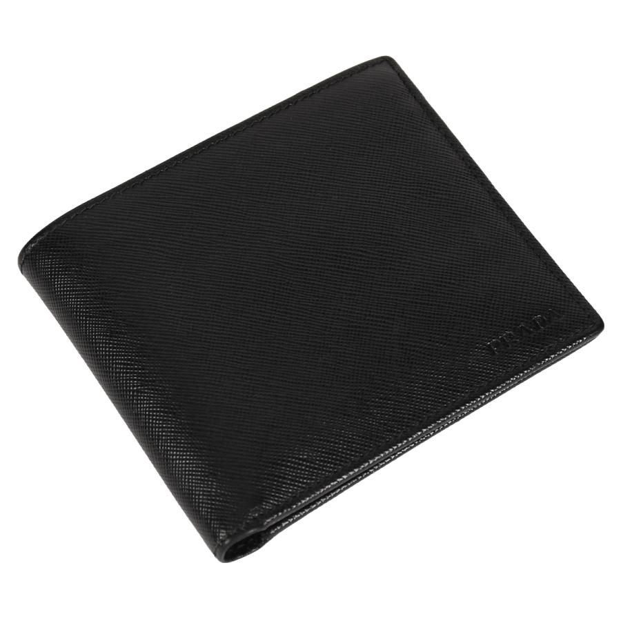 PRADA（プラダ） ロゴ 二つ折り 財布 コンパクト ウォレット メンズ