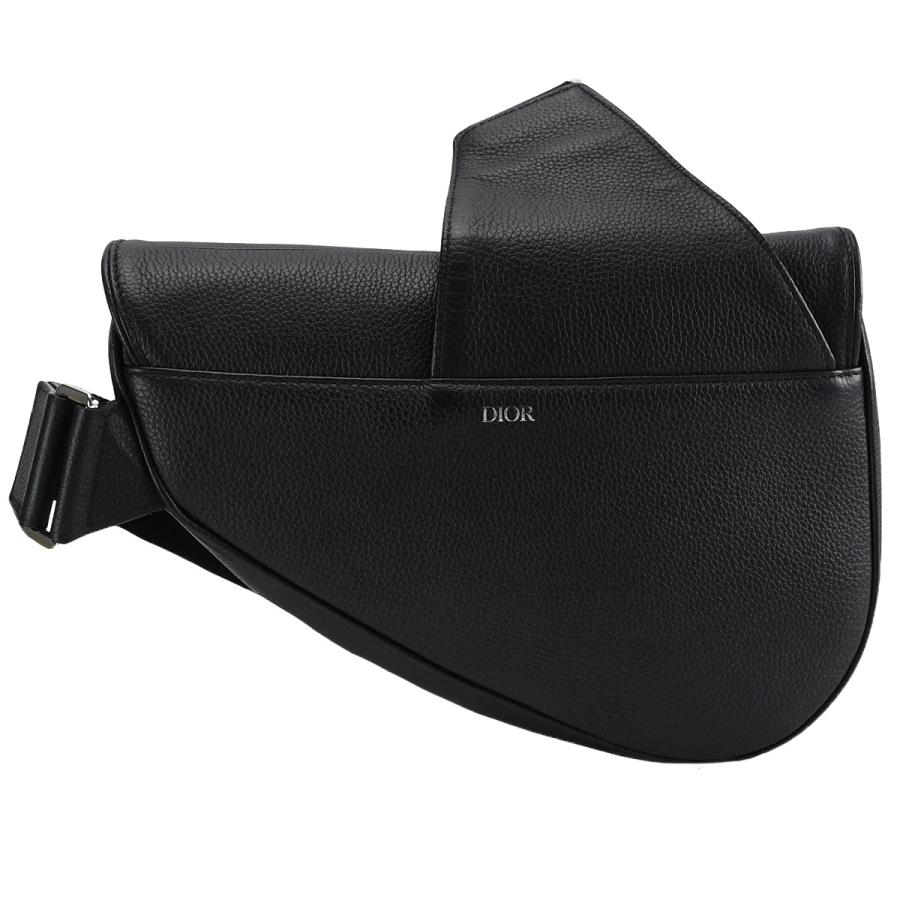 ディオール DIOR Saddle サドル ボディバッグ クロスボディ ショルダーバッグ サドルバッグ 斜め掛け メンズ レザー ブラック 黒 1ADPO093_1