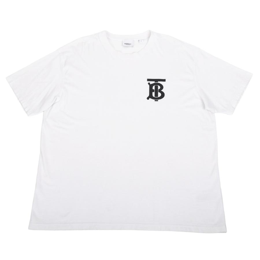 【美品】バーバリー BURBERRY Tシャツ ロゴ TB 白 ティーシャツ BURBERRY（バーバリー） BURBERRY TBロゴ 半袖 クルーネック Tシャツ