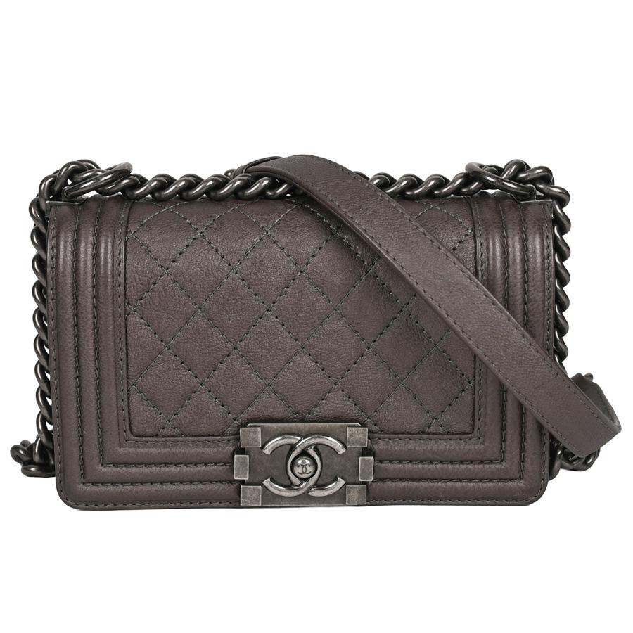 シャネル CHANEL ボーイシャネル マトラッセ20 チェーンショルダーバッグ A67085 ラムスキン【中古】 CHANEL（シャネル） ボーイシャネル 20 スモール チェーンショルダー