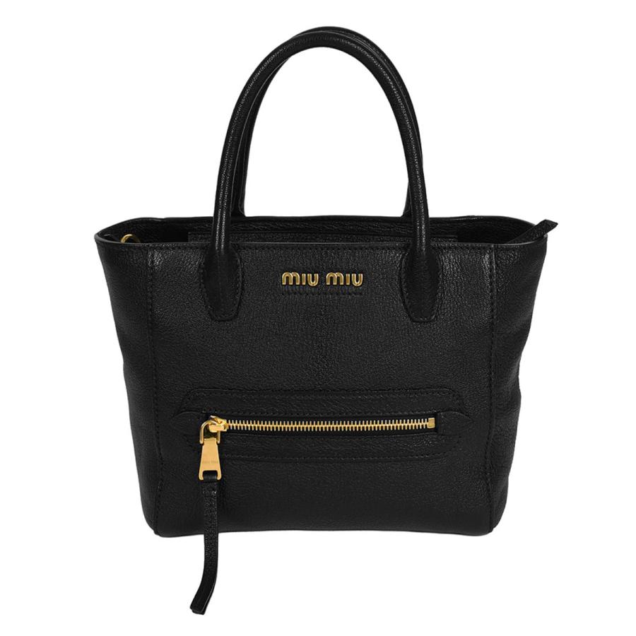 miu miu（ミュウミュウ） ロゴ 2way ハンドバッグ ショルダーバッグ 