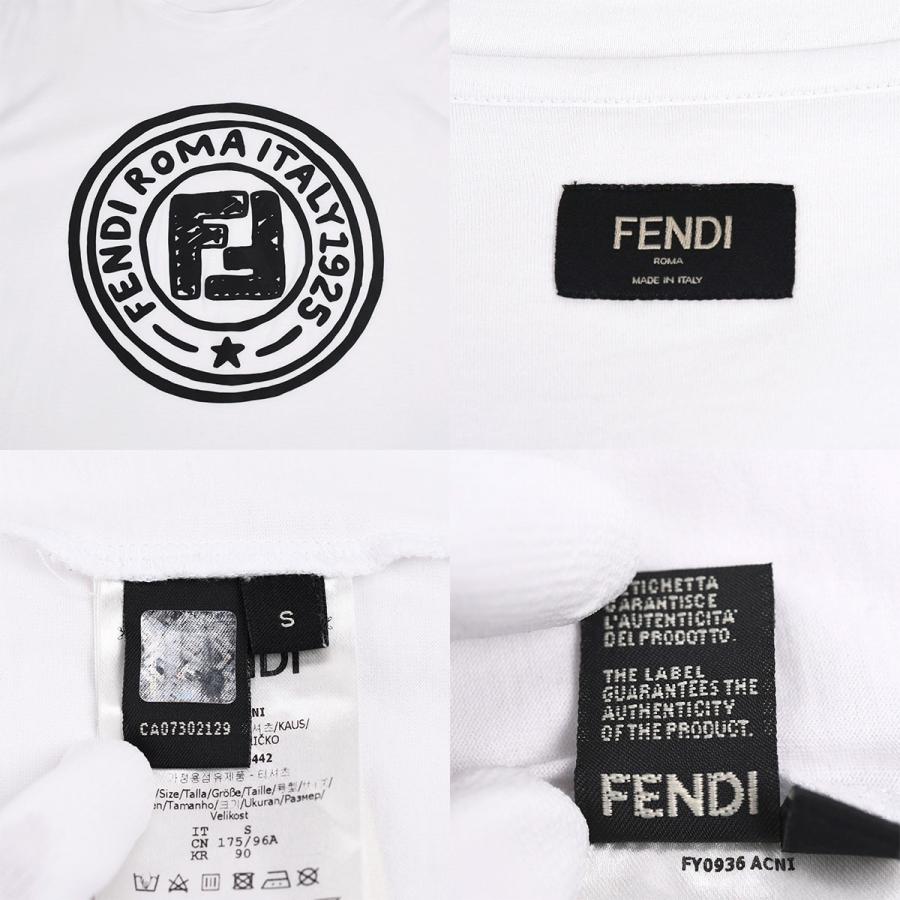 FENDI（フェンディ） オーバーサイズ 半袖 Tシャツ ロゴプリント 