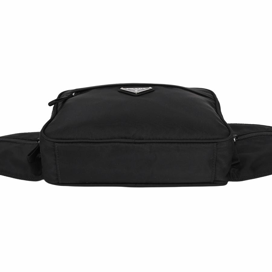 PRADA プラダ ボディバッグ ウエストバッグ ブラック 2VL001 PRADA（プラダ） ウエストバッグ ウエストポーチ ボディバッグ メンズ