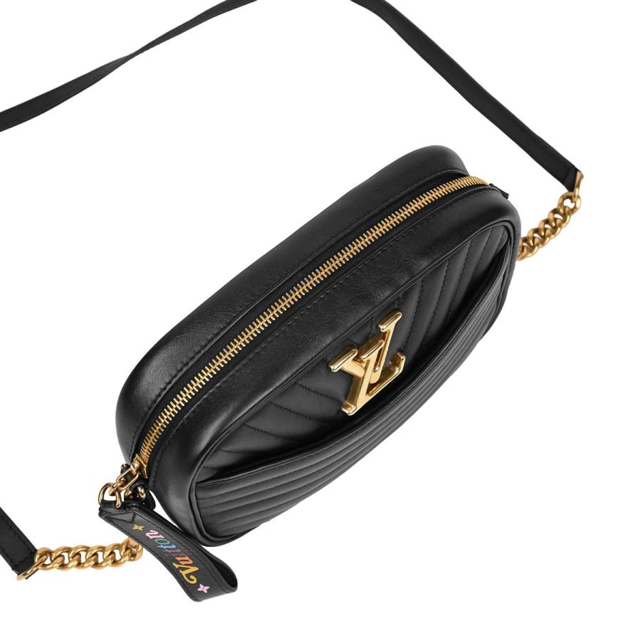 ルイヴィトン LOUIS VUITTON ニューウェーブ ニューカメラバッグ ショルダーバッグ 斜め掛け レディース レザー ブラック 黒 ゴールド金具 M53682_5