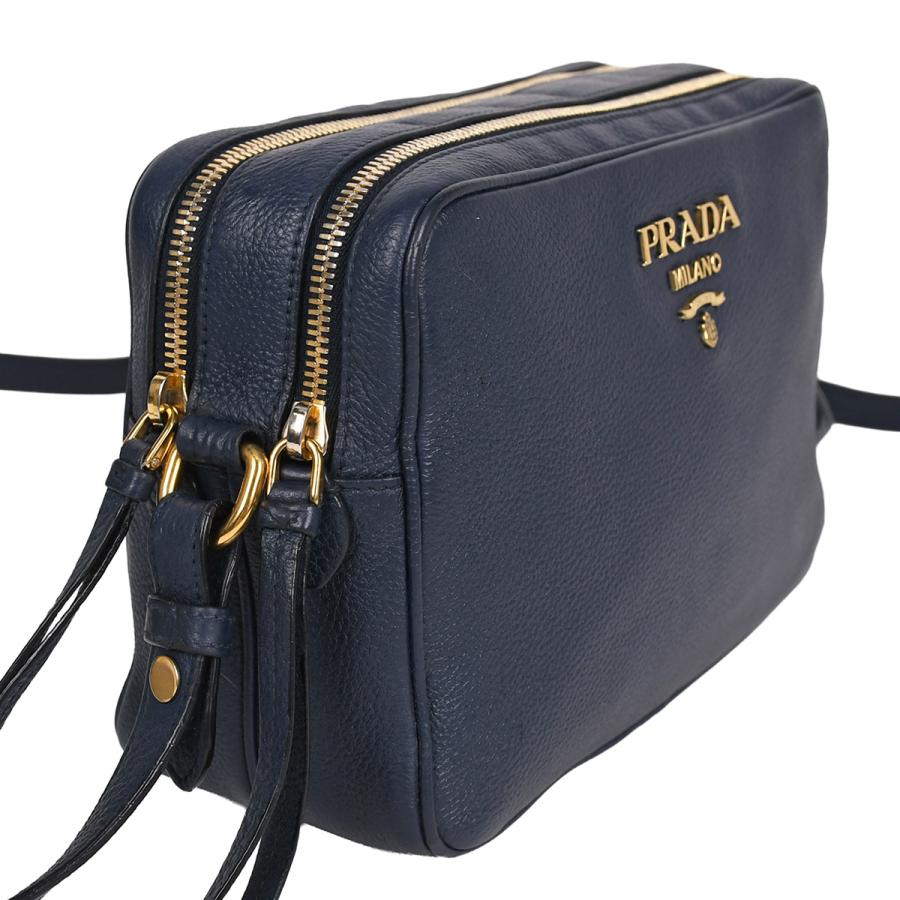 PRADA（プラダ） ヴィッテロ ショルダーバッグ メタルロゴ クロス