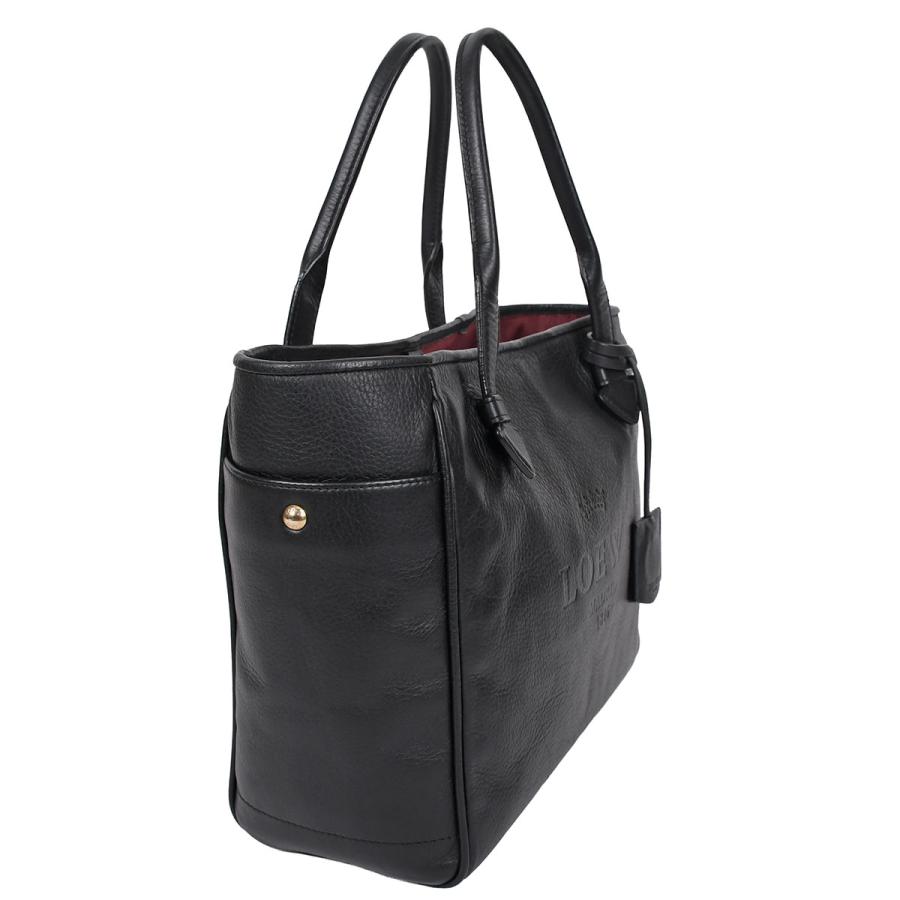 美品● LOEWE ロエベ ハンドバッグ ヘリテージ ロゴ ブラック レザー LOEWE（ロエベ） ヘリテージ トート ハンドバッグ ショルダー 肩掛け