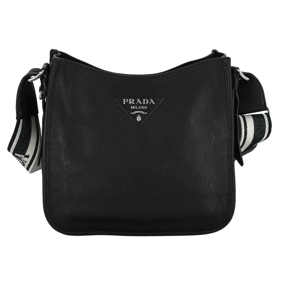 PRADA（プラダ） メタルロゴ ショルダーバッグ クロスボディ 