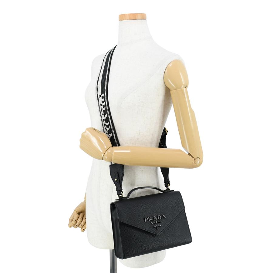 PRADA（プラダ） モノクローム 2way ハンドバッグ ショルダーバッグ